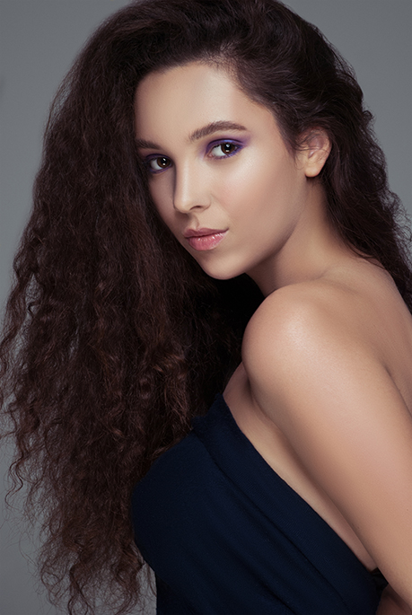 photoshop portrait retouching girl profile after